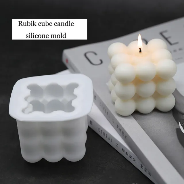 Hágalo usted mismo velas moho aromaterapia yeso vela 3d forma de silicona forma hecha a mano