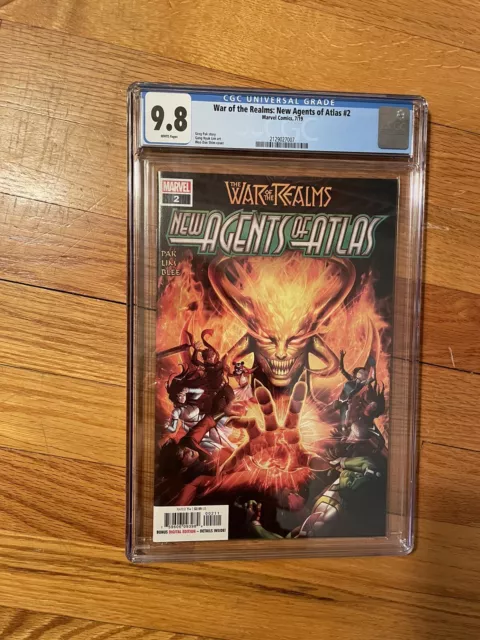 WAR OF THE REALMS NEW AGENTS OF ATLAS 2 CGC 9.8 1st appearance SWORD MASTER