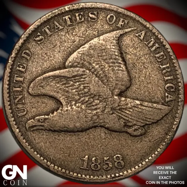 1858 Flying Eagle Cent  Q3648