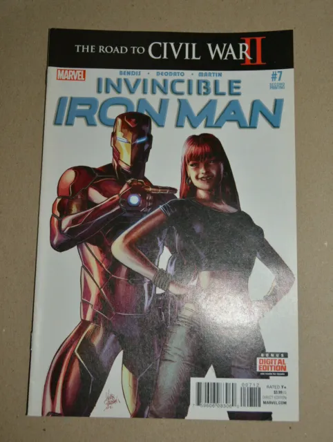 Invincible Iron Man #7 Raw 2Nd Print Variant Riri Williams Iron Heart Low Print
