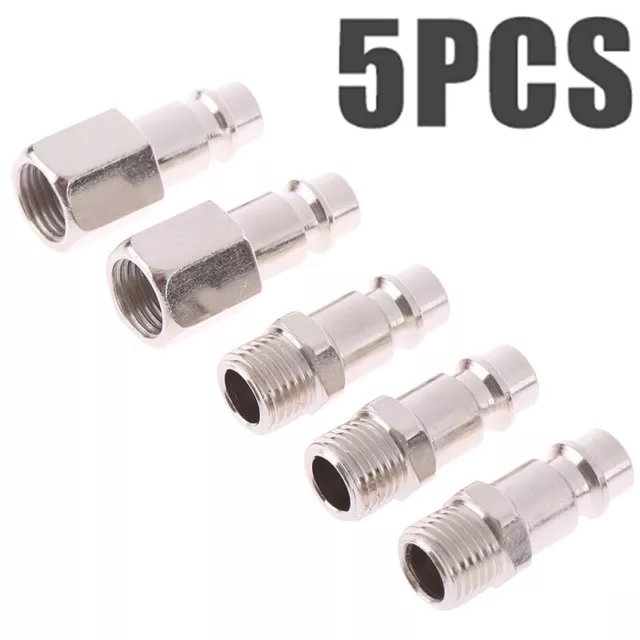 5pcs 1/4" BSP Femal/Male Air Compressor Connectors Quick Releas-wf