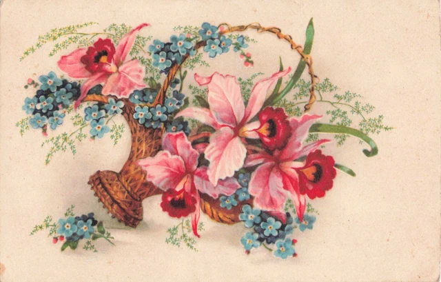 CPA Ancienne Fantaisie - Petite Fille Au Panier De Fleurs - Paris 75 - Début 1900