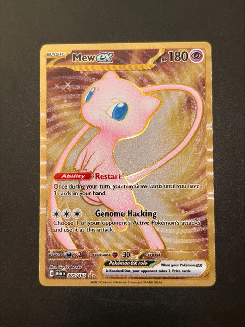 Carte Pokémon Mew En Métal Couleur - Édition Spéciale Métallique, état Near Mint, Langue Anglaise (non Gradée)