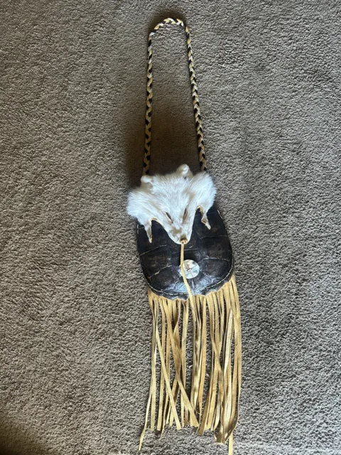 Native American Turtle Shell Medicine Bag