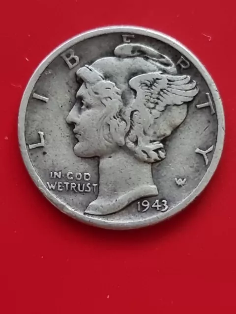 1943 USA Mercury Dime