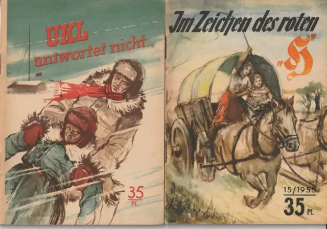 2 DDR Romanhefte Kleine Jugendreihe 10/54 und 15/55