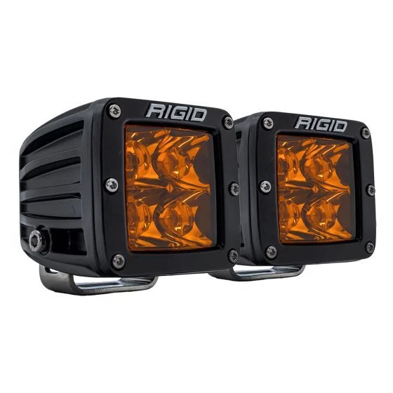 Rigid Industries 20252 D-Series LED Léger Spot Avec Ambre Pro Lentille Paire