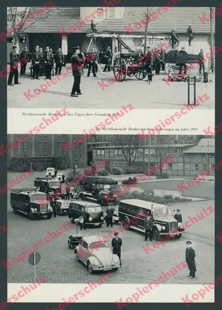 Werkfeuerwehr Volkswagen Auto VW Käfer Bulli T1 Mercedes-Benz Lkw Wolfsburg 1953 2