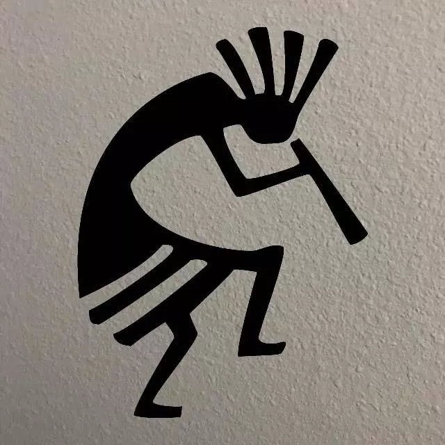 Kokopelli Matte Black Metal Wall Art Skilwerx 9 X 6 Southwest