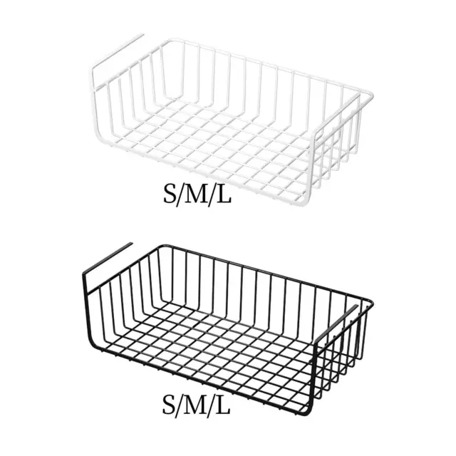 Under Cabinet Shelf Organizer Basket Wire Basket Metal Hanging Organizer Rack