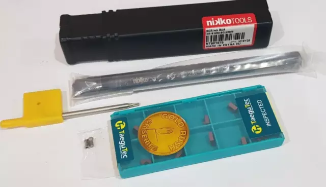 1pc NT-S12M-SCLCR06 Boring Bar NIKKOTOOLS + 10pcs CCMT 060204 PC TT9225 TAEGUTEC