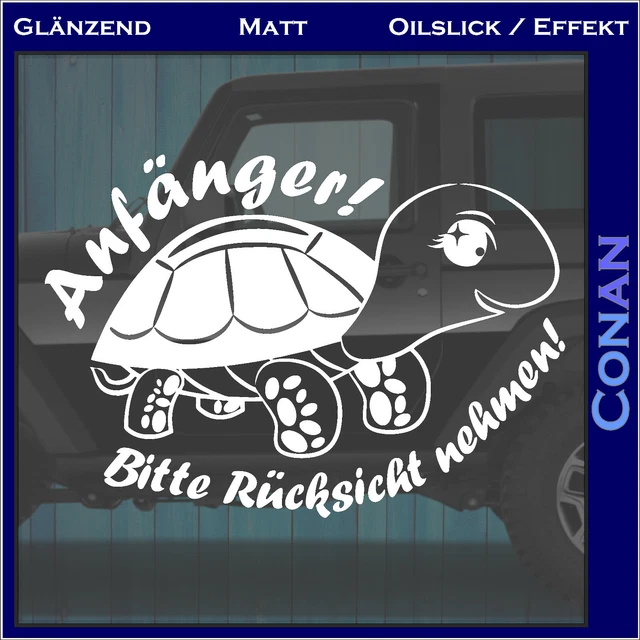 2x Magnetschild „Anfänger“ Für Auto – 20x6 Cm, Magnetisch, Für Fahranfänger