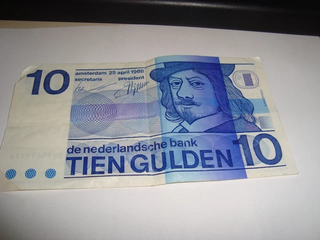 Pays-Bas - Nederland Note - Billet De 10 Gulden Du 25/4/1968 Ttb.