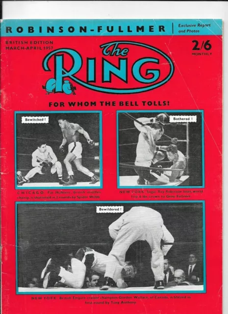 The Ring Boxing Magazine March April 1957 British Edition