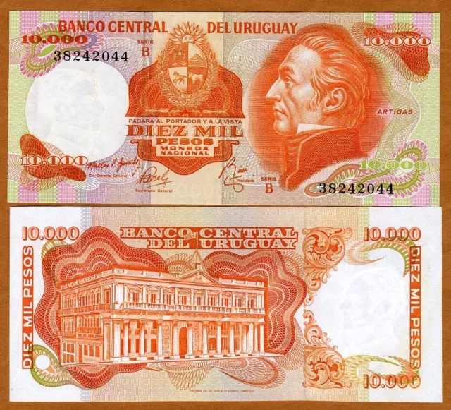 Uruguay, 10000 (10,000) Pesos, ND (1974), P-53, UNC