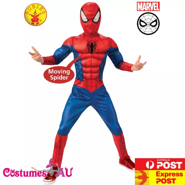 Boys Spiderman Costume Marvel Kids Child Book Week Superhero Jumpsuit