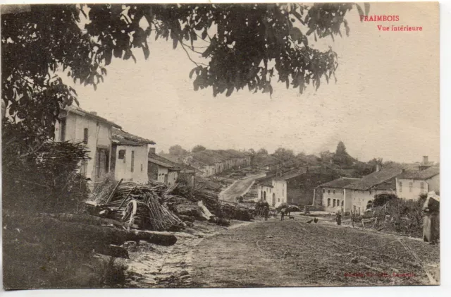 FRAIMBOIS - Meurthe et Moselle - CPA 54 - vue interieure du village