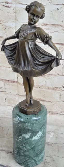 Véritable Fonte Bronze Prima Ballerine Ballet Danseuse Figurine Sculpture Statue