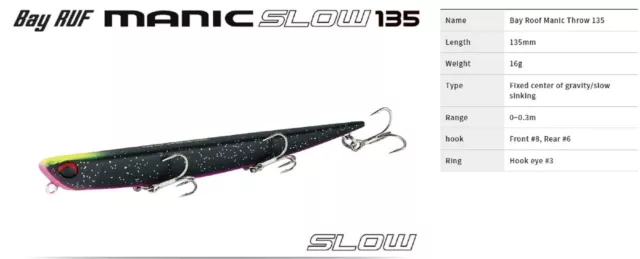 Duo Bay Ruf Manic Slow 135 Sinking Lure CCC0579 (2145) 3