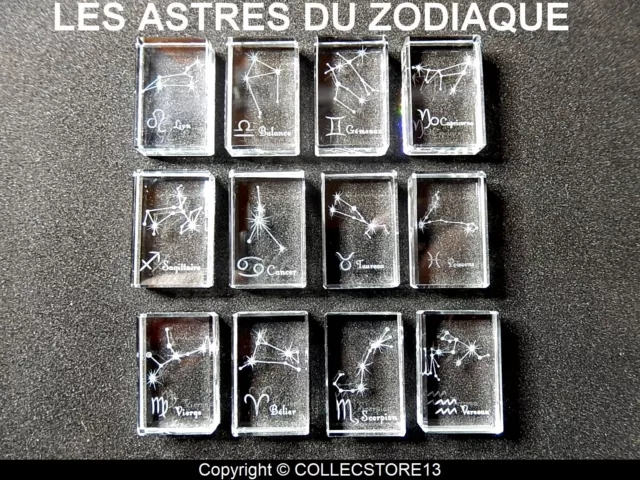 Serie Complete De Feves Les Astres Du Zodiaque -Verre