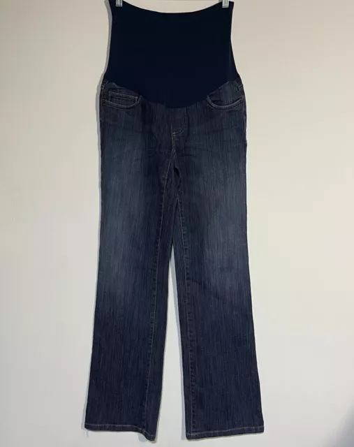 Motherhood Maternity Jeans Womens Size Small Stretch Blue Denim Straight Jeans