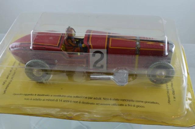 Jouet En Tôle Paya – Voiture De Course Bleue, Réédition, 34 Cm, Vintage