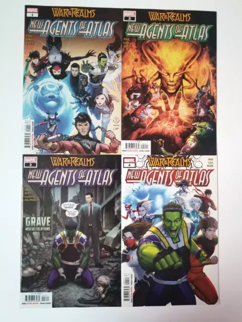 War of the Realms: New Agents of Atlas #1-4 (2019 Marvel) 1 2 3 4 Complete Set