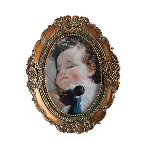 Vintage Picture Frames 2.5x3.5 Oval Frame Wallet Size Picture Frames Small Pictu