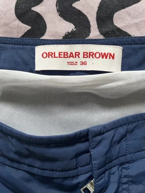 Orlebar Brown blue ‘Setter’ OB Classic swim trunks/shorts, size 36