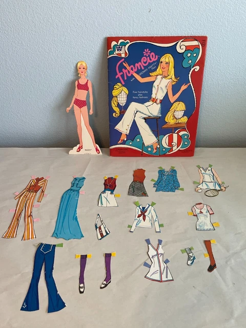 Vintage Whitman Paper Dolls FRANCIE Growin' Pretty Hair 1973 CUT