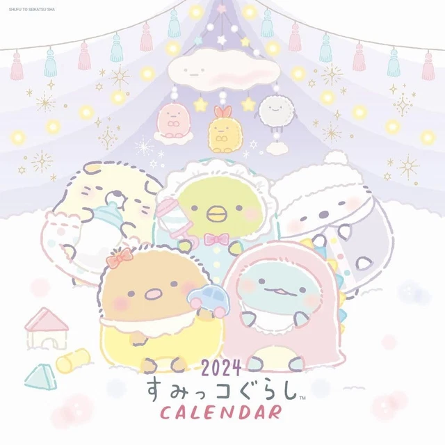 PSL SANX 2024 Sumikko Gurashi Wall Calendar Japan New with Tracking