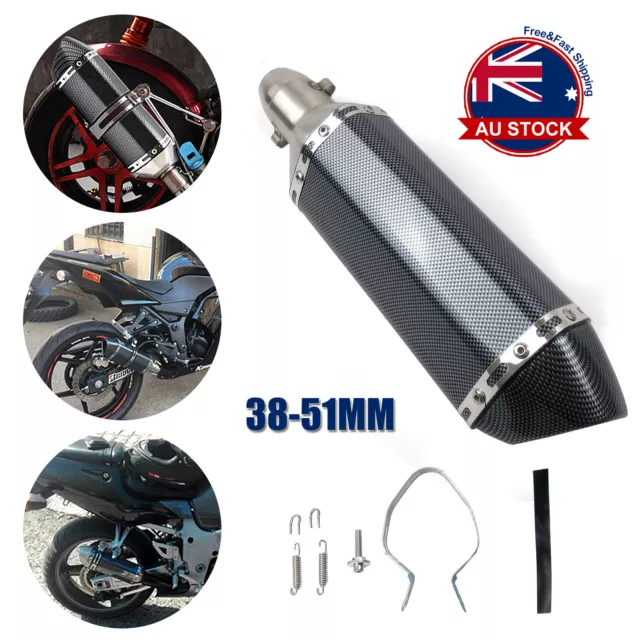 Universal Motorcycle Exhaust Muffler Pipe Removable DB Killer Slip on 38-51mm J