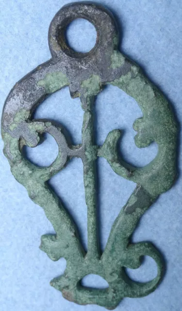 Ancient Bronze Openwork Military Horse Pendant