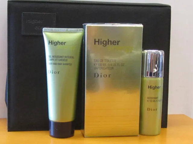Higher Energy By Christian Dior Cologne Men Gift Set  3 Pcs / 3.4 oz EDT Spray