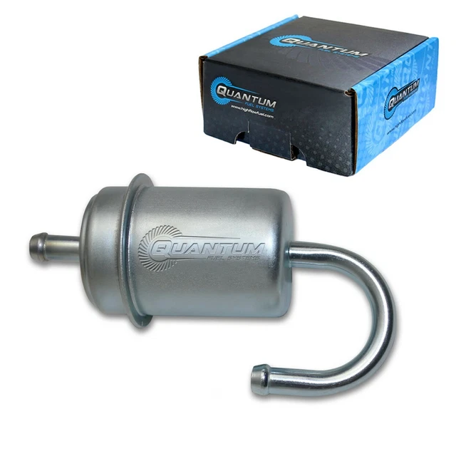 2 Filtres à Carburant Universels 9.5mm/10mm/3/8" - Pour Moto CBR600, VT600, GL1500 Et Autres - Remplacement OEM - 9