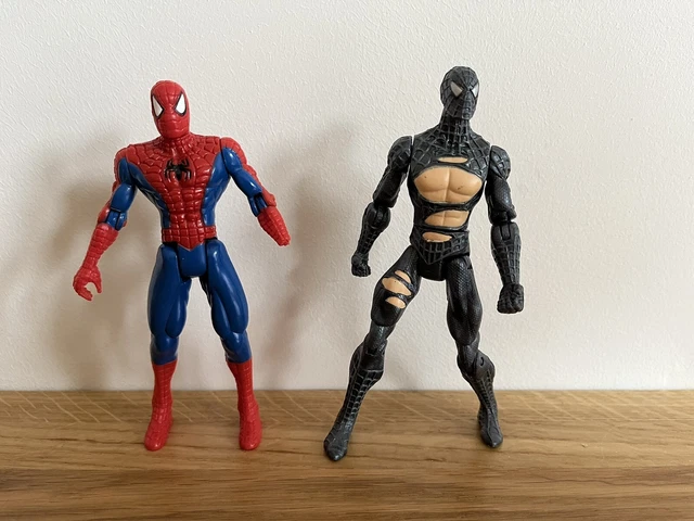MARVEL SPIDER-MAN 3 Venom Symbiote Buster Black Costume 5" Figure Tobey