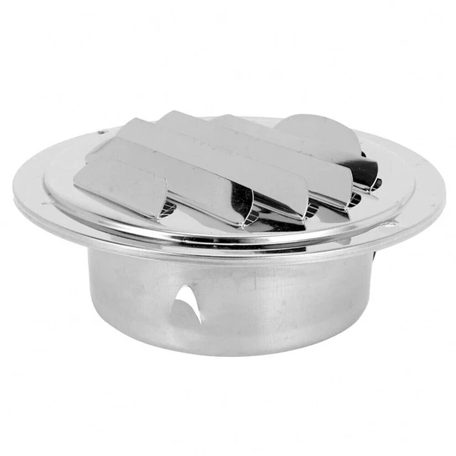 80mm/100mm Aération Grille Acier Inoxydable Plat Rond Stores Air Prise Mur 1pc