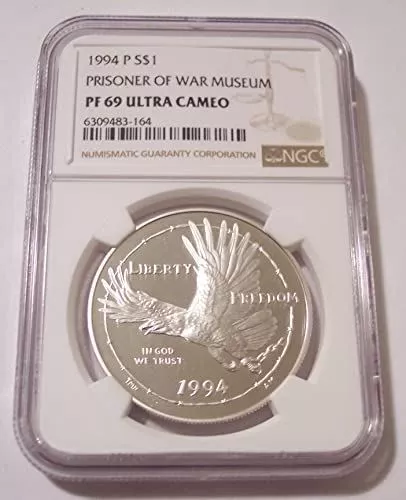 1994 P Prisoner of War Museum Commemorative Silver Dollar Proof PF69 UC NGC