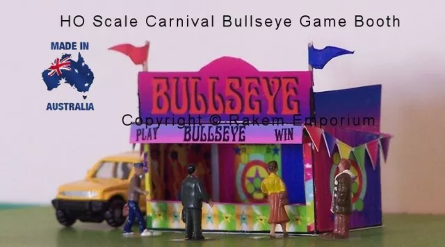 HO Scale Carnival Booth Bullseye 3D Model Railway Building Kit - REBE1 2