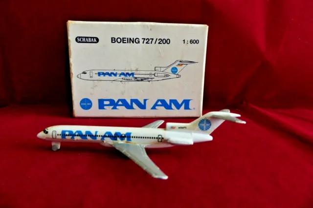 SCHABAK Avion Pan Am Boeing 727/200 - Ech 1:600 - Diecast airplane