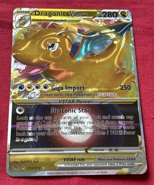 dragonite pokemon card vstar Pokémon TCG - Dragonite Vstar - 050/078 - Holo main image 1