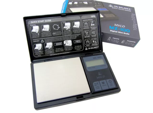 On Balance MYCO MZ Pocket 0.01g 100g Mini Digital Scale Jewellery Weigh Kitchen