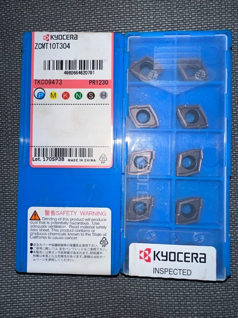 京セラ DS100 PR1230 KYOCERA CARBIDE INSERTS Quantity 10 Zcmt
