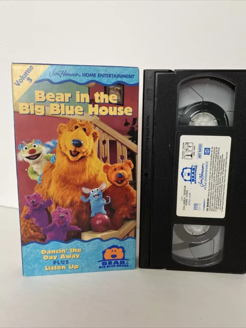 BEAR IN THE BIG BLUE HOUSE Volume 3, Let's All Dance, VHS Jim Henson ...