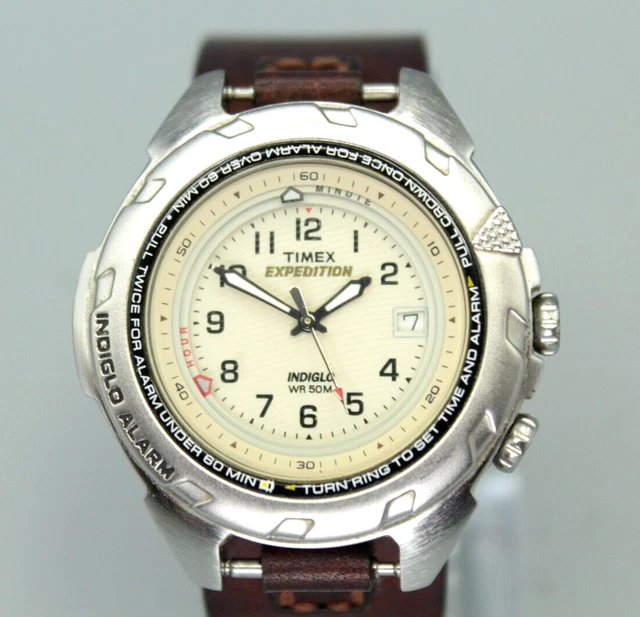 TIMEX EXPEDITION SHENMUE Watch Mens 39mm Date Indiglo Alarm 50M w Fresh