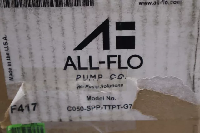 All-Flo Double Diaphragm Pump - C050-SPP-TTPT-G70, 1/2" STOCK 4161