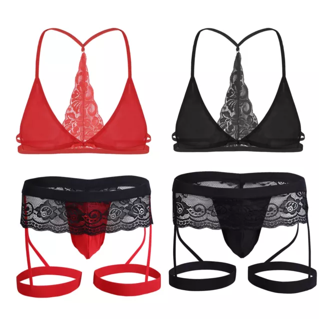SEXY SHEER BRA Set Briefs Women Underwear See-through Lingerie G-string  Thong £3.25 - PicClick UK
