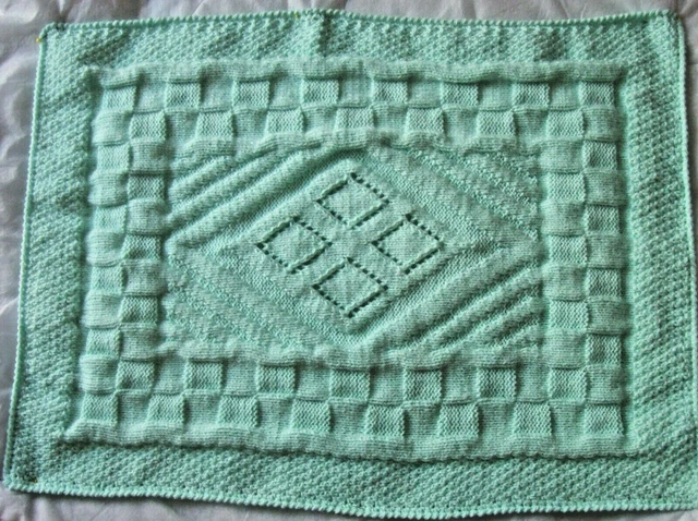 Couverture bébé au tricot