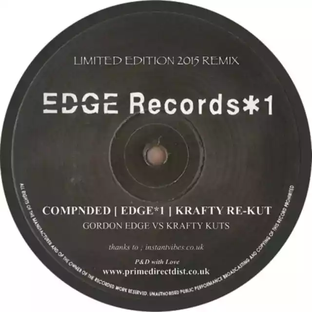 Gordon Edge / Compnded EDGE*1 / Edge Records LTD / EDGE01 / 12 Inch 2