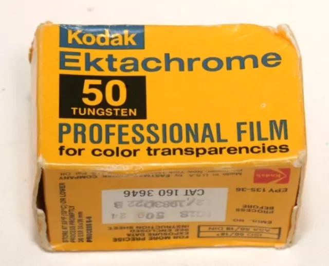 Kodak 35Mm Ektachrome Professional 50 Tungsten Film- Vintage